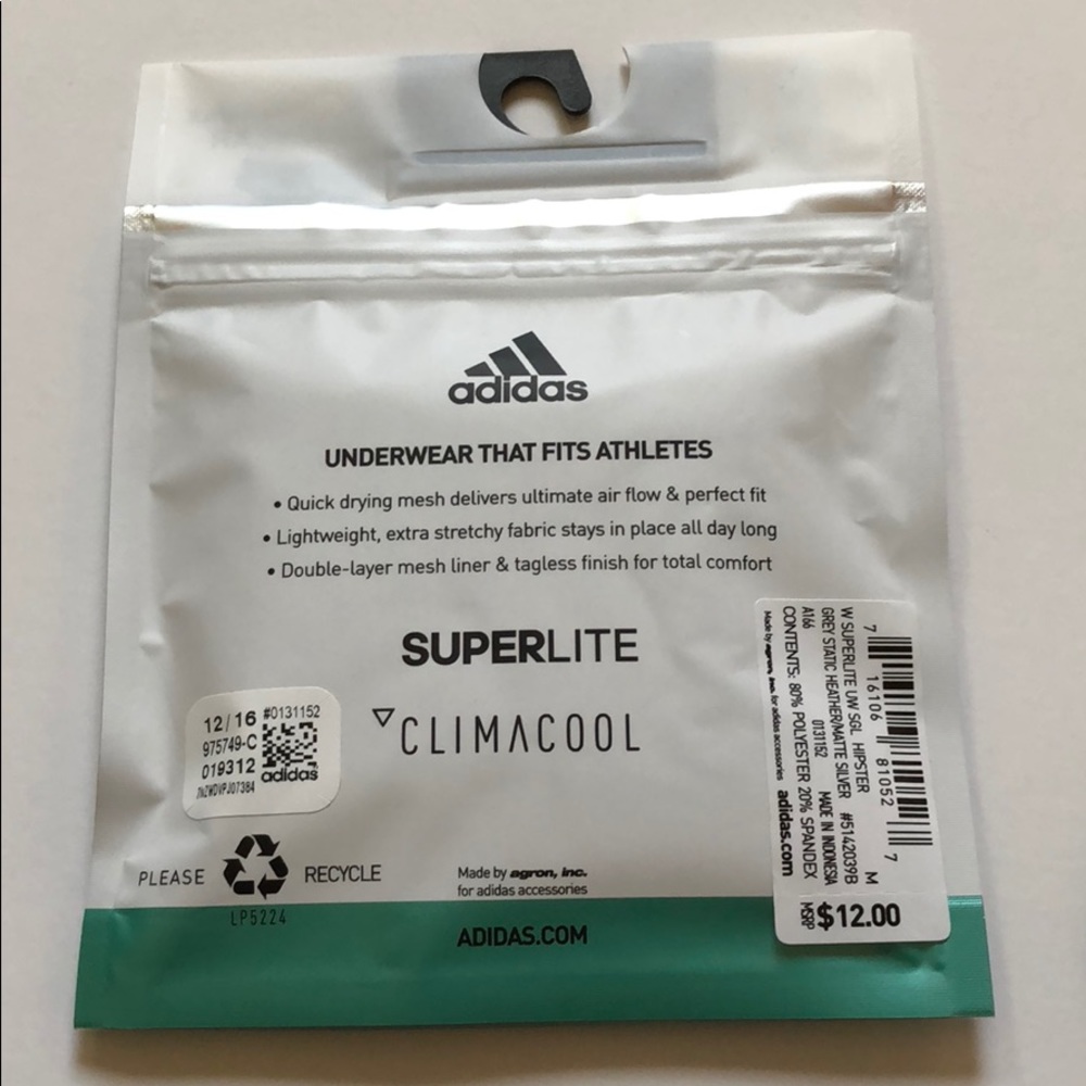 NWTAdidas SuperLite Hipster Underwear - Picture 2 of 7